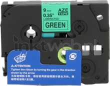 Huismerk-Brother-TZE-721-zwart-op-groen-breedte-9-mm